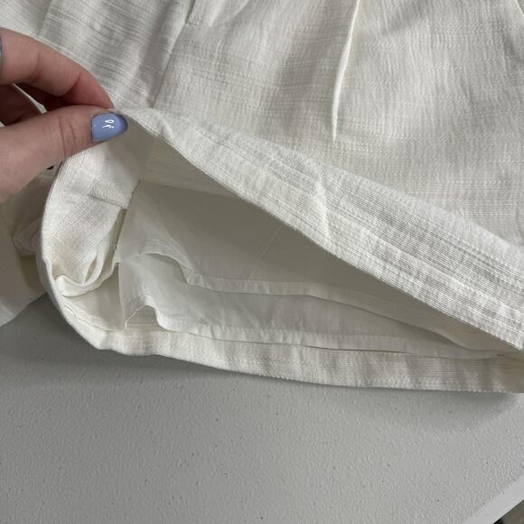 Berthie Paris Cena Shorts Womens Small 4 White High Rise Pleated Preppy Nautical - Picture 11 of 16
